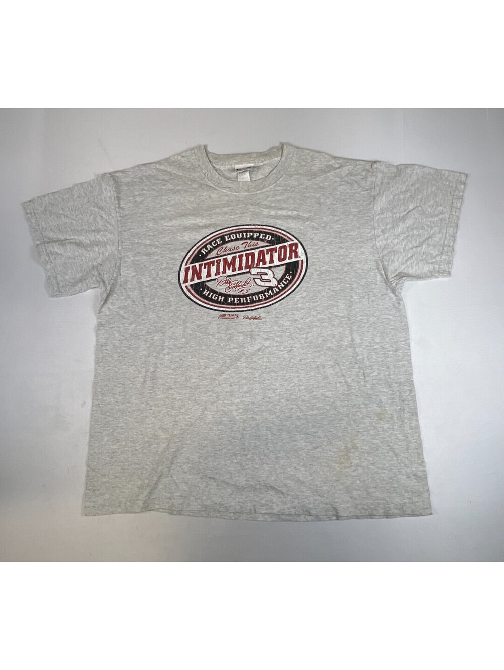 Chase Authentics Men XL T-Shirt Gray Dale Earnhardt Intimidator 3 NASCAR